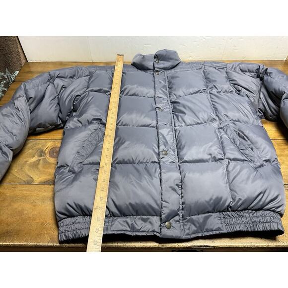 Vintage Cabelas Premier Northern Goosedown Gray Puffer Jacket Coat Mens XL Tall - Picture 5 of 10